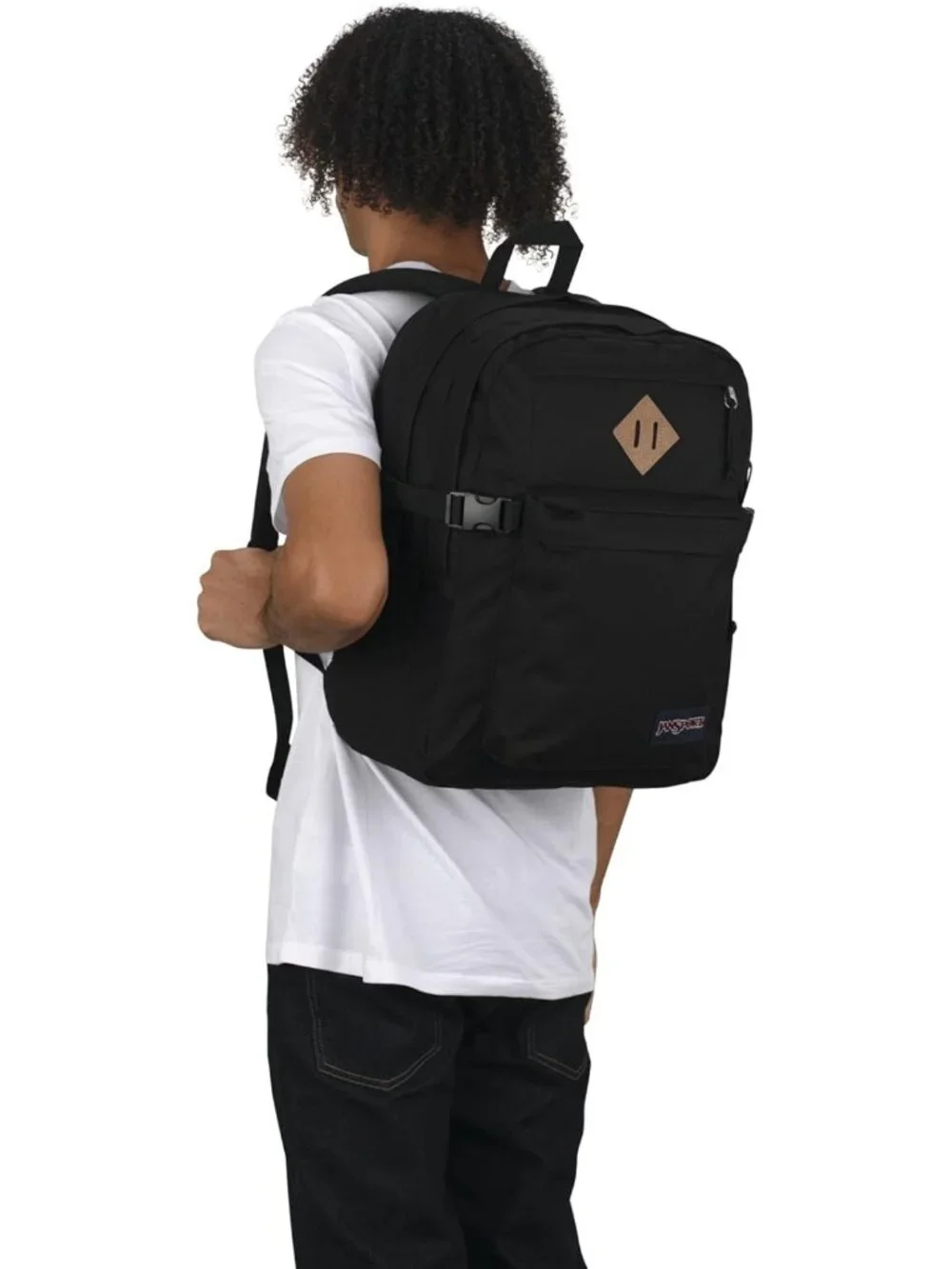 Stylish Black Backpack for Travel or Work | 15-Inch Laptop Sleeve & Water Bottle